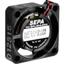 MFB25B12 Ventola assiale 12 v/dc 23 l/min (l x l x a) 25 x 25 x 6.5 mm - Sepa