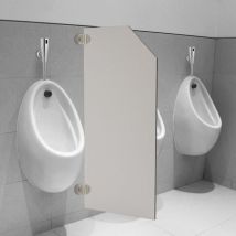 Senderpick - Separador para urinario de 40 x 90 cm, separador inclinado para urinario, separador para cuarto de baño, separador de pared para