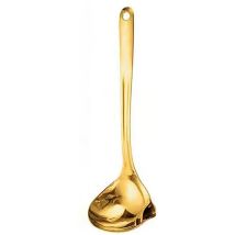 Séparateur de graisse, louche, filtre à huile, cuillère, louche à soupe en acier inoxydable, séparateur d'huile, écumoire pour graisse, 1 pièce - doré