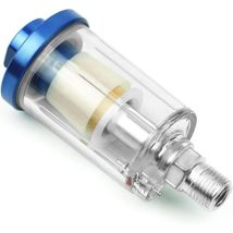 Séparateur d'eau à air comprimé 1/4', mini séparateur de filtre à air pour compresseur pistolet à peinture et autres outils pneumatiques