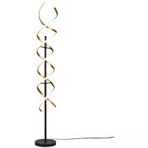Frankystar - Séquence Lampadaire led en métal en laiton et noir avec réglage de l'intensité et de la température de couleur de la lumière, avec
