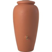Abitare - Serbatoio a muro 350L 40x124x100 cm - graf Woody - Con filtro e rubinetto