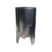 Imbriano - Serbatoio Acciaio Inox 1000 Litri Completo Rubinetti Acciaio Inox