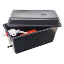 Serbatoio automatico per alimenti a caduta per abbeveratoio - lt.10 di portata cm.36x19x23h.