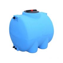 SERBATOIO IN POLIETILENE FUORI TERRA AZZURRO ORIZZONTALE 1000lt - cm HxL 115,5x115