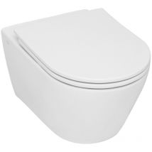 Serel - vaso sospeso senza flangia, fissaggi invisibili, senza sedile, bianco (SP26KSS110H)