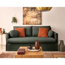 Serena - canapé droit déhoussable 3 places en velours