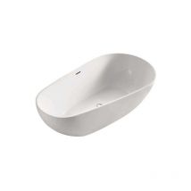 Sanita - serena - insel badewanne - Design und komfortable Badewanne - Oval und Abgerundet - Acryl - 170 cm