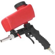 Pistola sabbiatrice pneumatica aria serbatoio ugello 1/4" sabbiare 500 ml ros