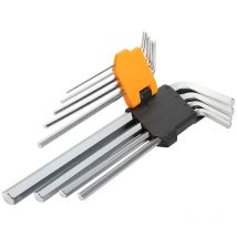 Set 8 pz chiavini esagonali extra lunghi da 1,5 a 10 mm Tolsen 20049T