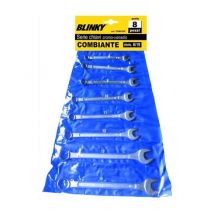 Serie Chiavi Combinate Blinky Pz. 8 Cromovanadio Mm. 6/19
