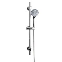 Barre de douche – Acier inoxydable chromé – 3 jets anticalcaire – Longueur, Matières, Finition métal