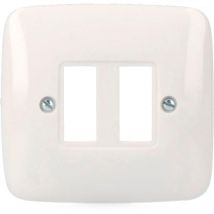 Plaque d'interrupteur 2 postes petite 'estrella' solera 521