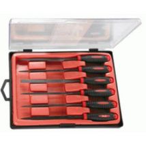 SÉrie lime de 6 pieces 140mm avec couleur ergonomique rouge impugnature 1461694