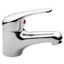 Serie Luna gruppo miscelatore lavabo monocomando ottone cromato scarico automat