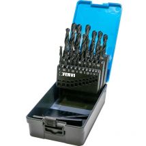 Serie 25 pz punte hss rullate x trapano 1-13 mm acciaio metallo ferro Fervi p046