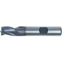 Swisstech - 5.00MM HSS-Co 8% 3 Flute Weldon Shank Short Series Slot Drills - TiCN