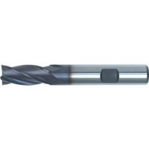 Swisstech - 4.00MM HSS-Co 8% Weldon Shank Multi Flute End Mills - TiAlN Coated