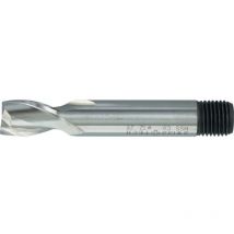 Swisstech - 10.00MM HSS-Co 8% 2 Flute Threaded Shank Short Series Slot Drills - Ti