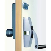 Lokod – Verrou à levier SER.KEYLEX 2000 P/VACH.6810 B.ROND 1 – Acier inoxydable – Argenté