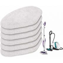 Serpillères Remplacement pour Polti Vaporetto Brosse Vaporforce, Produit Authentique pour Smart 35Mop, Smart 40Mop, etc (6 pièces)