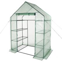 Serra da giardino con telo pe piante orto fiori 143x73x195cm 8PIANI