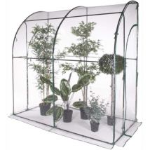 Serra da Giardino a Parete Senza Ripiani con copertura in pvc impermeabile 200x100x210H cm