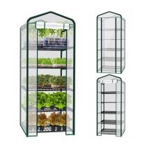 Serra in alluminio con 5 ripiani dimensioni 70x50x195h cm