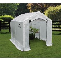 Serra in alluminio con ripiani 240X180XH200CM giardino arredo