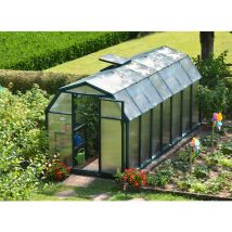 Palram - Canopia Eco Grow Doppio Strato Serra Da Giardino in Policarbonato 445X204X198 cm Verde