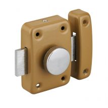 Serratura automatica a pomolo per chiusura interna, bronzo, 55mm Serrurerie De Picardie