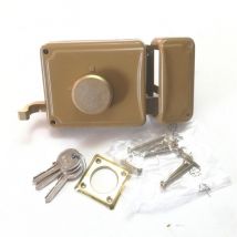 Facchinetti serratura corta a spingere destra 50mm con pomolo e cilindro fisso a 2 mandate