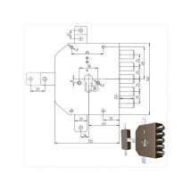 Serratura Sicura Quintuplice Dx Cilindro 2300Pe Mc CR