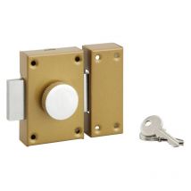 Serratura da applicare a pomolo, cilindro Ø25 x 40 mm, 3 chiavi Serruprix