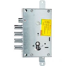 Serratura da applicare triplice per porte blindate '165' interasse pistoni 37 mm - e64 sx Securemme
