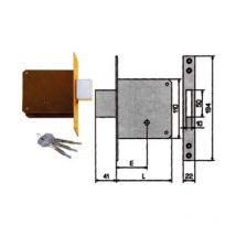 Serratura da infilare 1300k - mm.60 1 pezzi Fiam