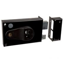 Metalux - Serratura da infilare orizzontale - Regolabile 52/60 mm - Catenaccio sinistro - Cilindro euro - ND10 9772