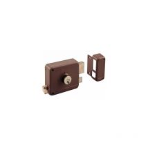 Serratura da sovrapposizione maniglia in ferro verniciato 85x120 mm sinistra