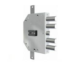 Serratura di sicurezza a doppia mappa CR 2155/28 sx per porte blindate sinistra
