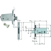 Elettroserr. tripl. infil. fasce d/mappa caten. e scr. mm.81 h f6973 - mm.70 (f6973)