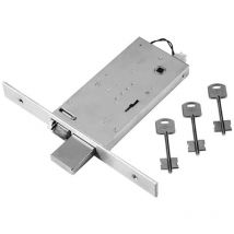 Serratura elettrica doppia mappa e 70 - FR.25 mm. 1 punto chiusura