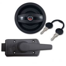 Serratura Europa nera c/man sx con chiavi