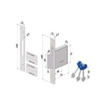 Serratura infilare a doppia mappa 2000 - mm.60 (2000xzb6022ab3) 1 pezzi Securemme