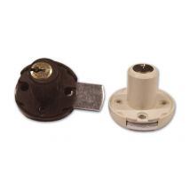 Serratura a Cilindro per Cassetto Meroni Art 3/S col.Bianco Altezza 20mm 17 mm