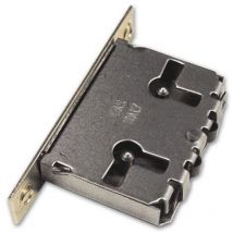 Serratura da Infilare Bordo Quadro in Ottone Meroni Art.53 Mis. 25mm Front.12 mm