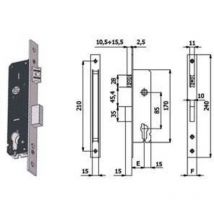 Serratura montante infilare 1300 Omec