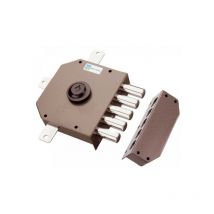 Serratura Mottura chiusura quintuplice con doppia pompa AP.4M+5P 640/DXE
