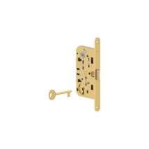 Serratura patent b.tondo ottonato mediana AGB