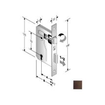 Serratura Patent Mm 8X70 E30 Bq Bronzata Gb