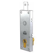 Serratura Per Basculante/garage Cilindro A Profilo Europeo Interasse 70 Mm, Senza Leva Per Sblocco Interno